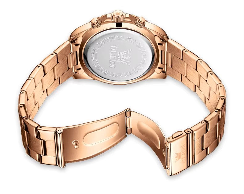 RELOJ MODERNO-C0N PIEDRAS PRECIOSAS ARCOIRIS-IMPERMEABLE